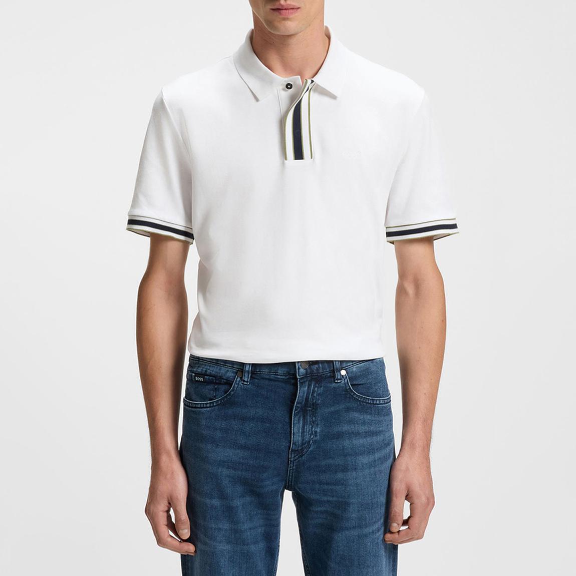 White Parlay Polo T-shirt main product photo