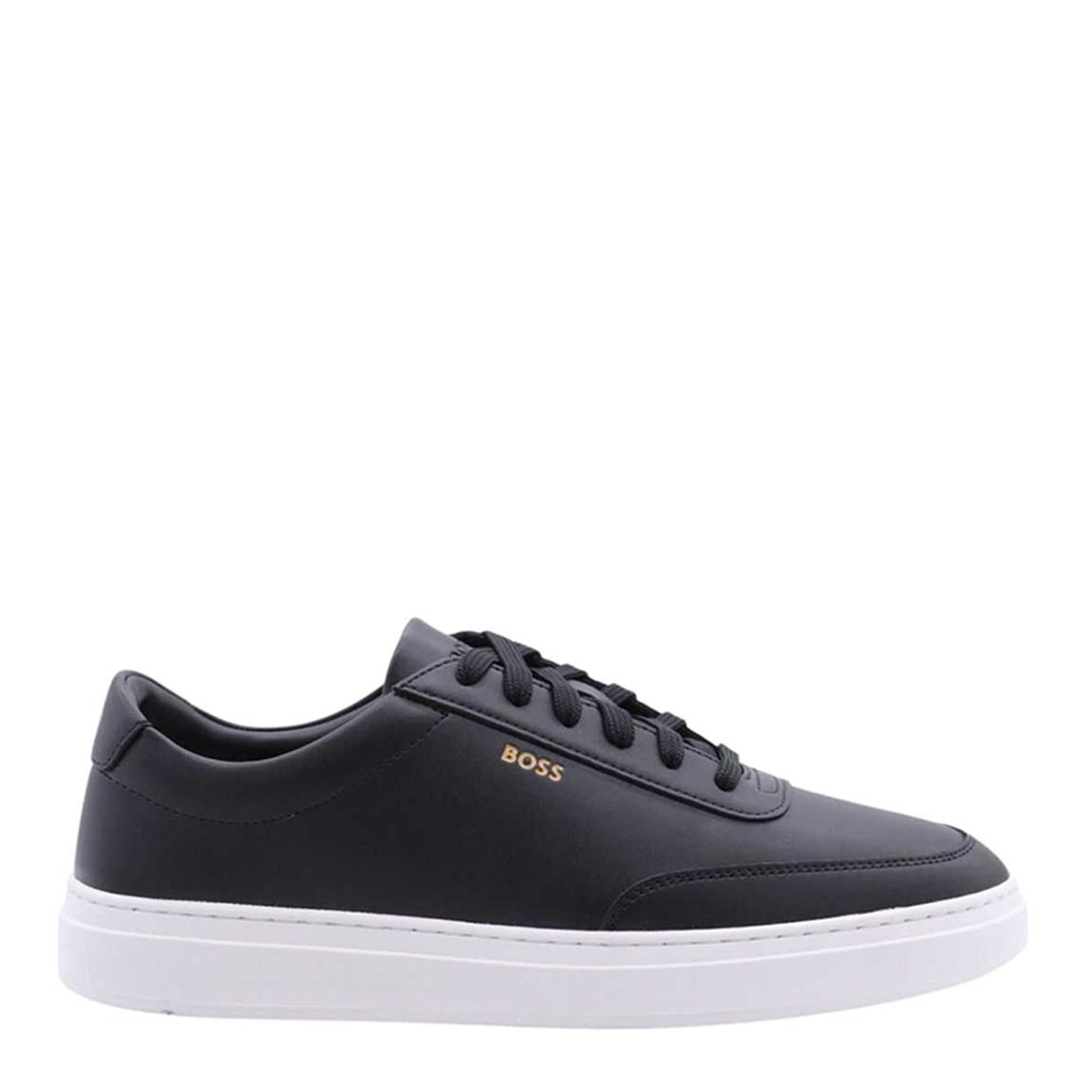 Black Leather Kieran Trainers main product photo