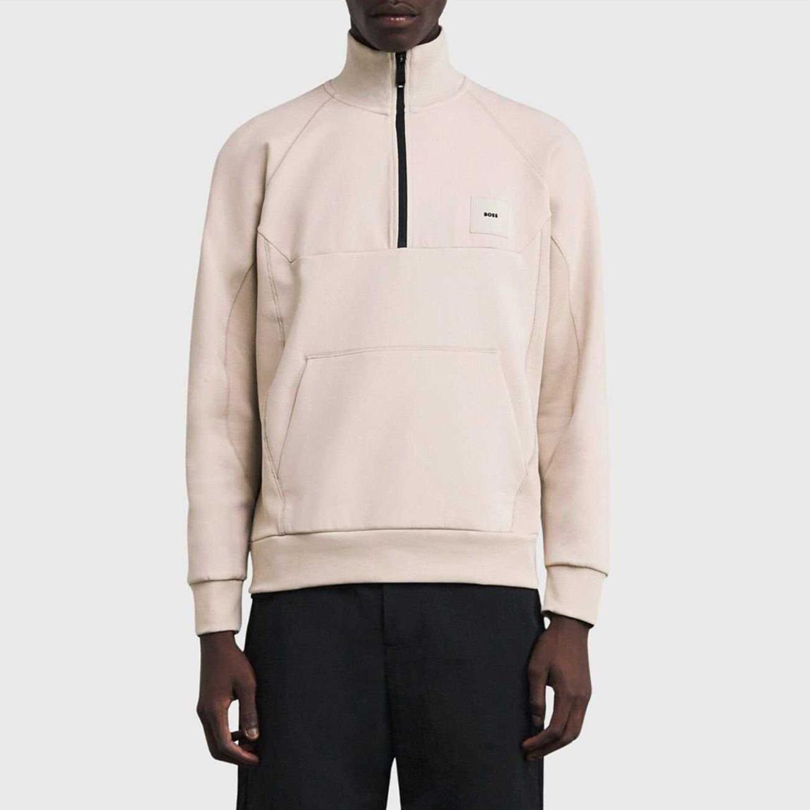 Beige Sweat Rib Jacket main product photo