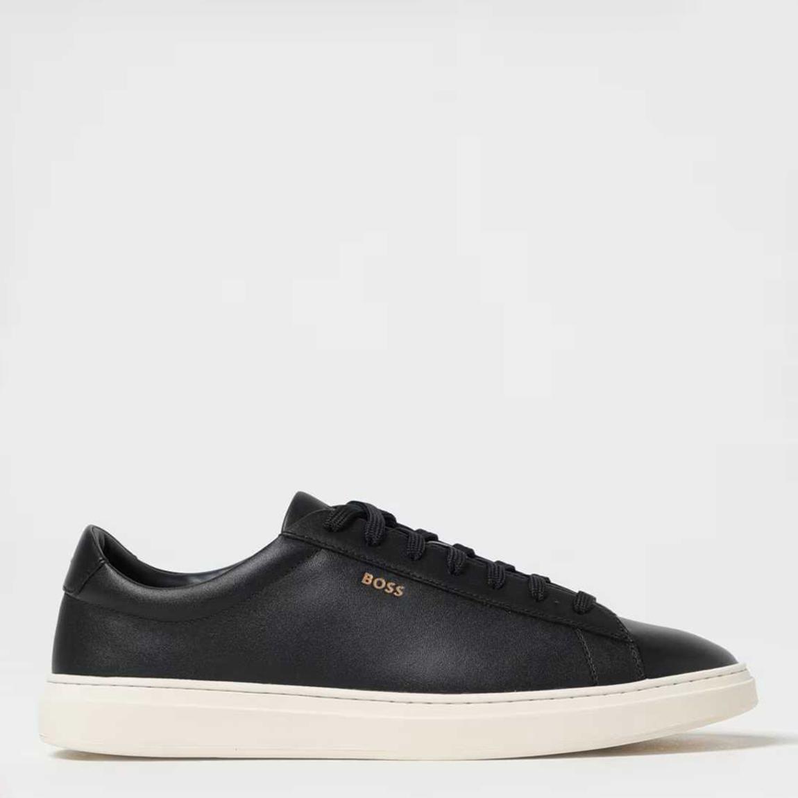 Black Leather Kieran Trainer main product photo