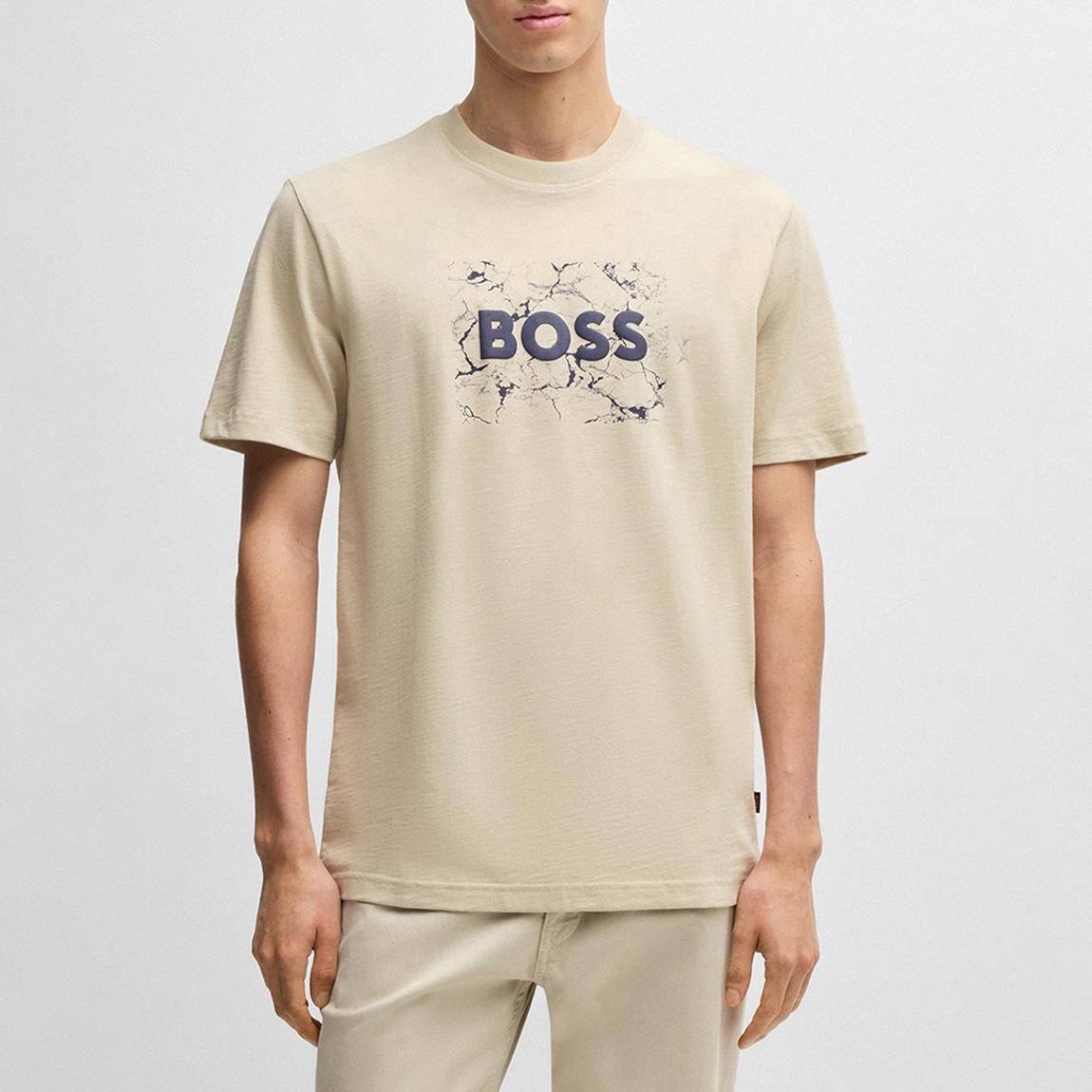 Beige Boss Logo T-shirt main product photo