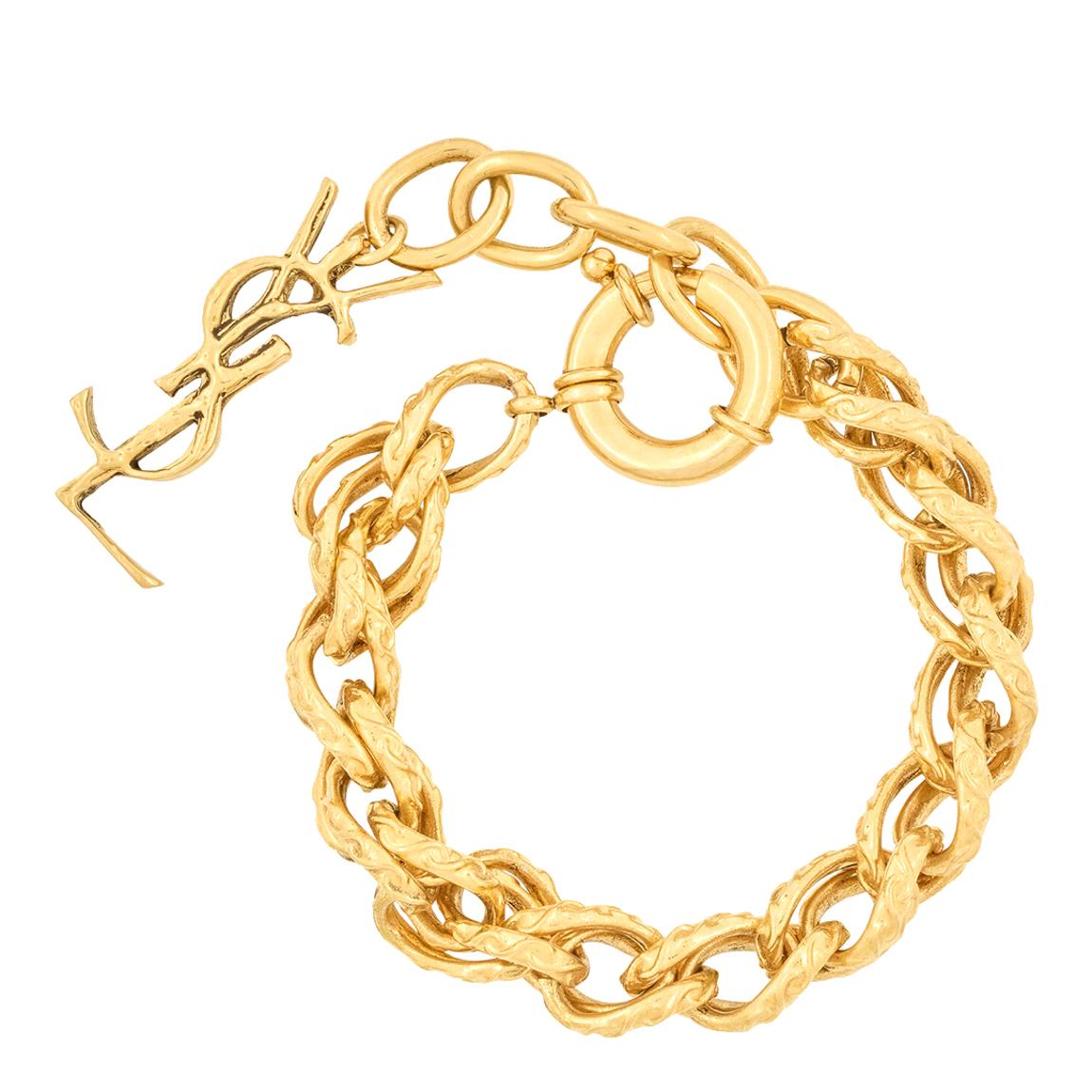 Gold Rope-Chain Saint Laurent Bracelet main product photo