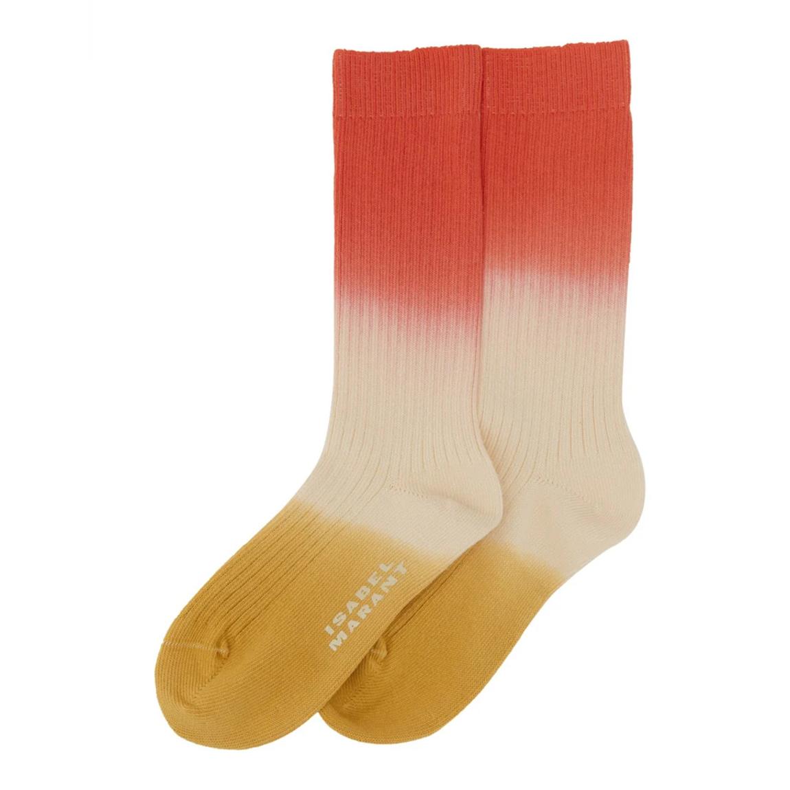 Multi-Coloured Isabel Marant Orange-Yellow Ombre Mizia Socks main product photo