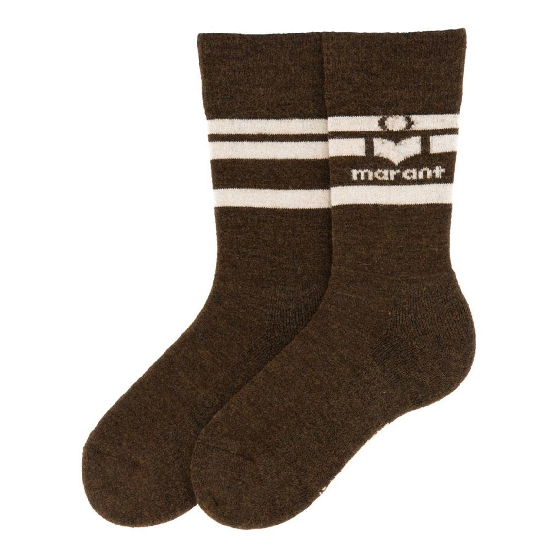 Brown & Gold Isabel Marant Viby Socks main product photo