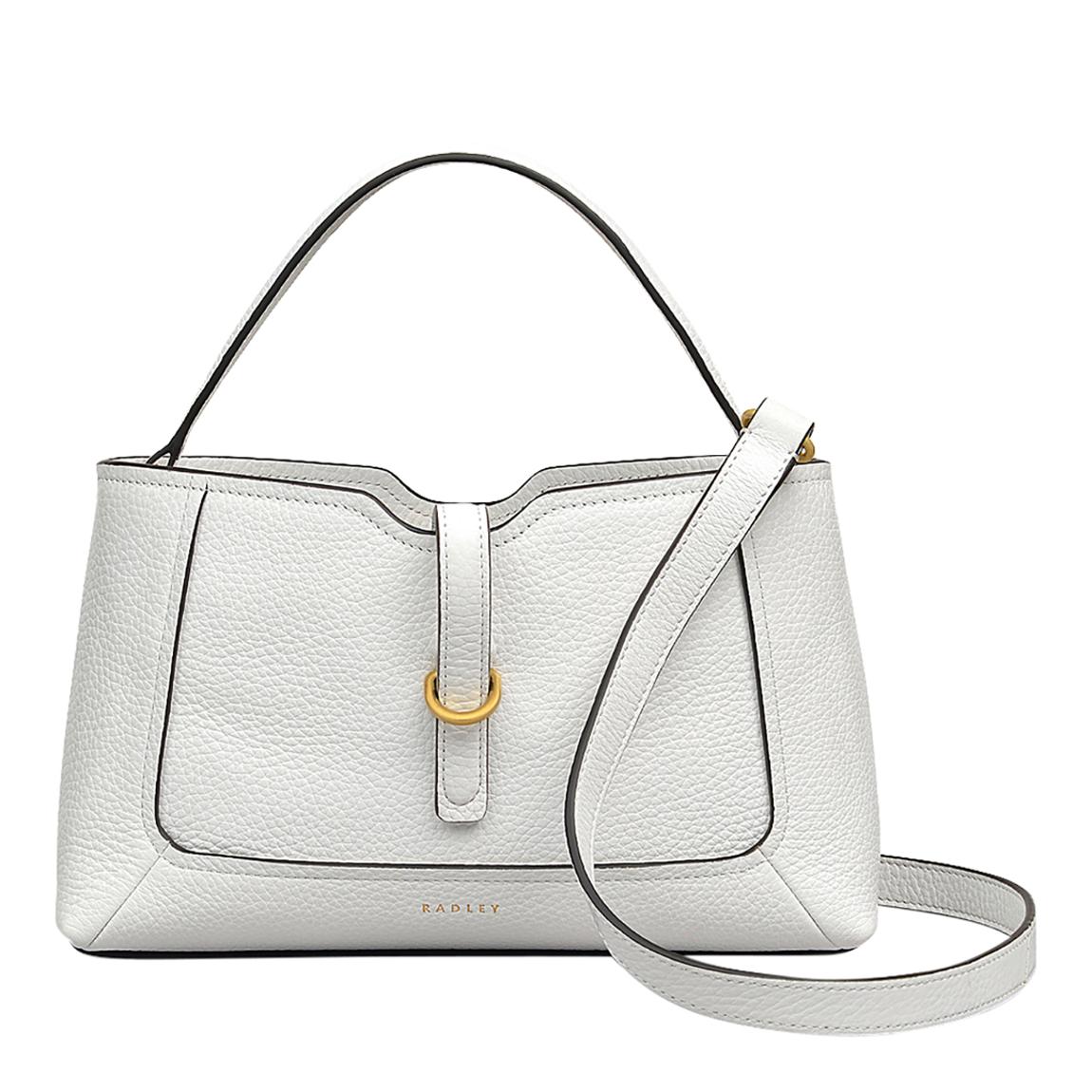 Radley Bright White Hazelbury Park Small Zip Top Crossbody Bag