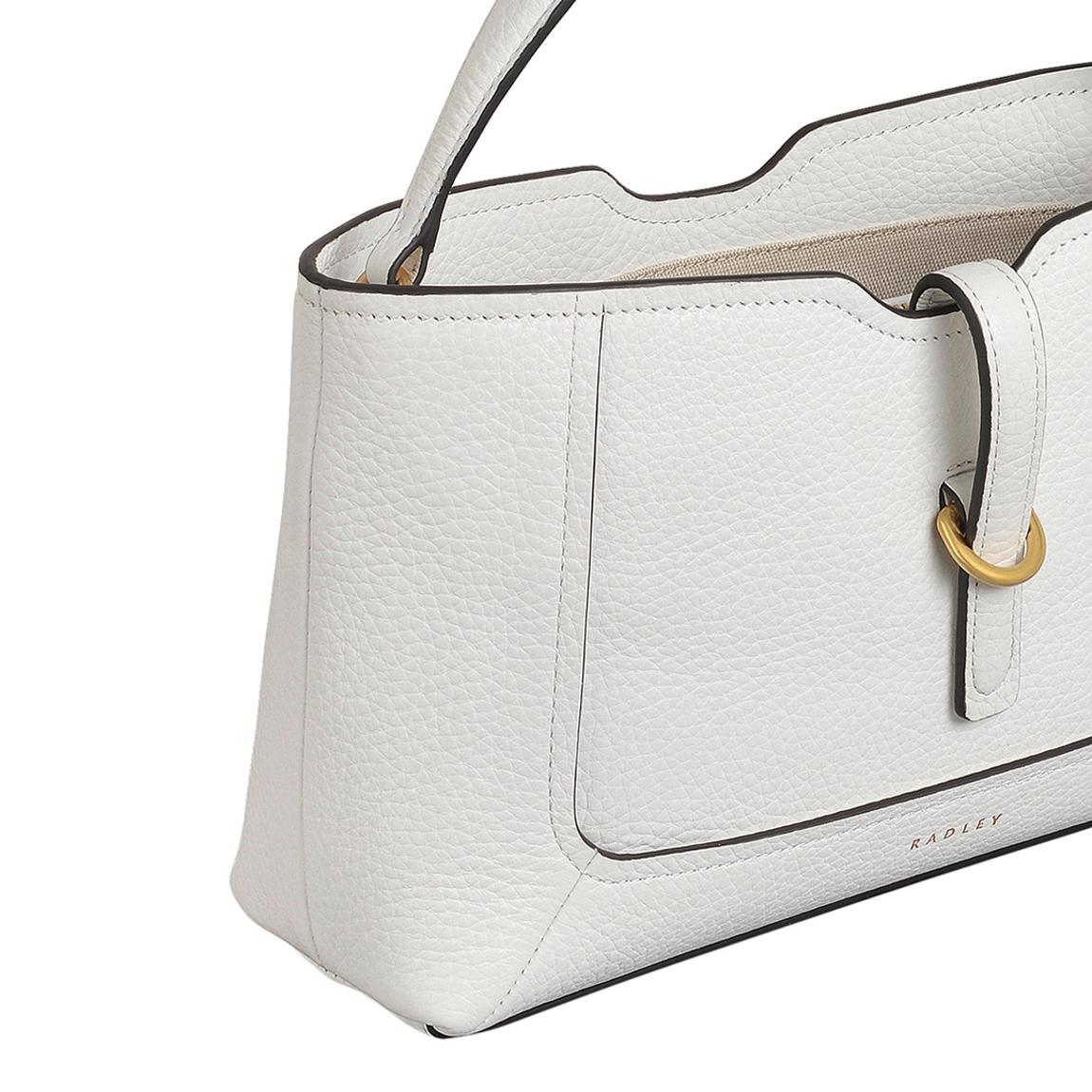 Radley Bright White Hazelbury Park Small Zip Top Crossbody Bag