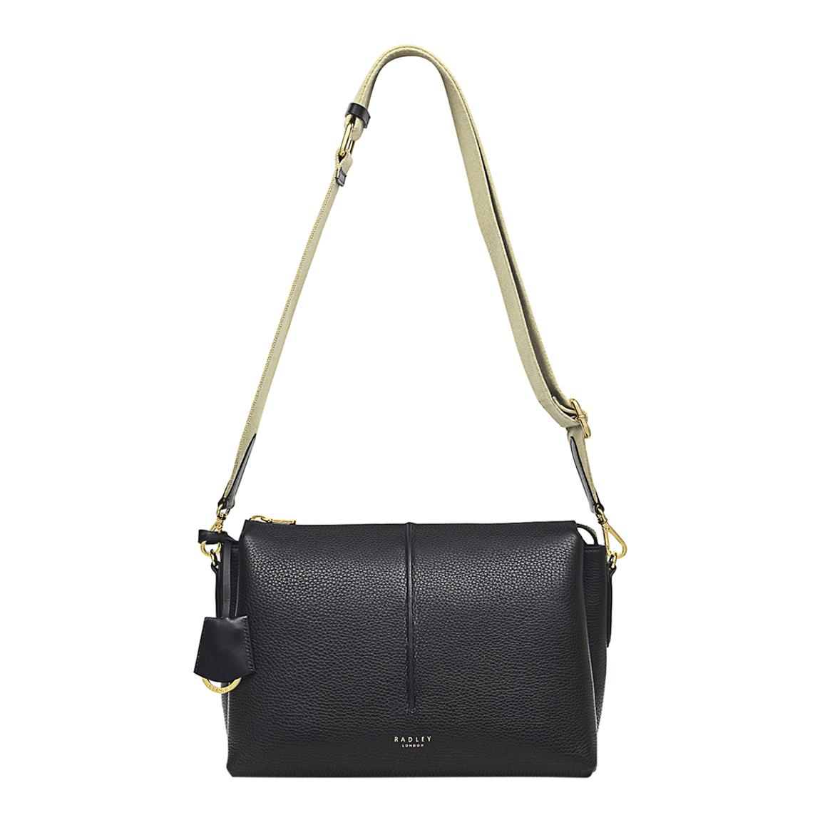 Radley Black Hillgate Place Medium Ziptop Crossbody Bag - BrandAlley