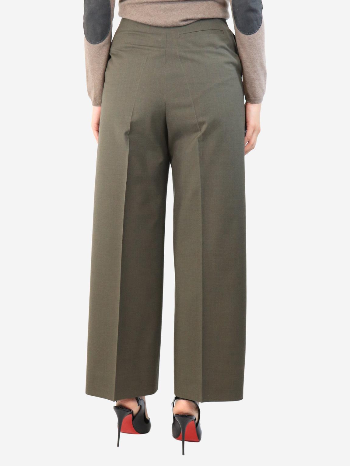 Khaki tailored trousers main product photo