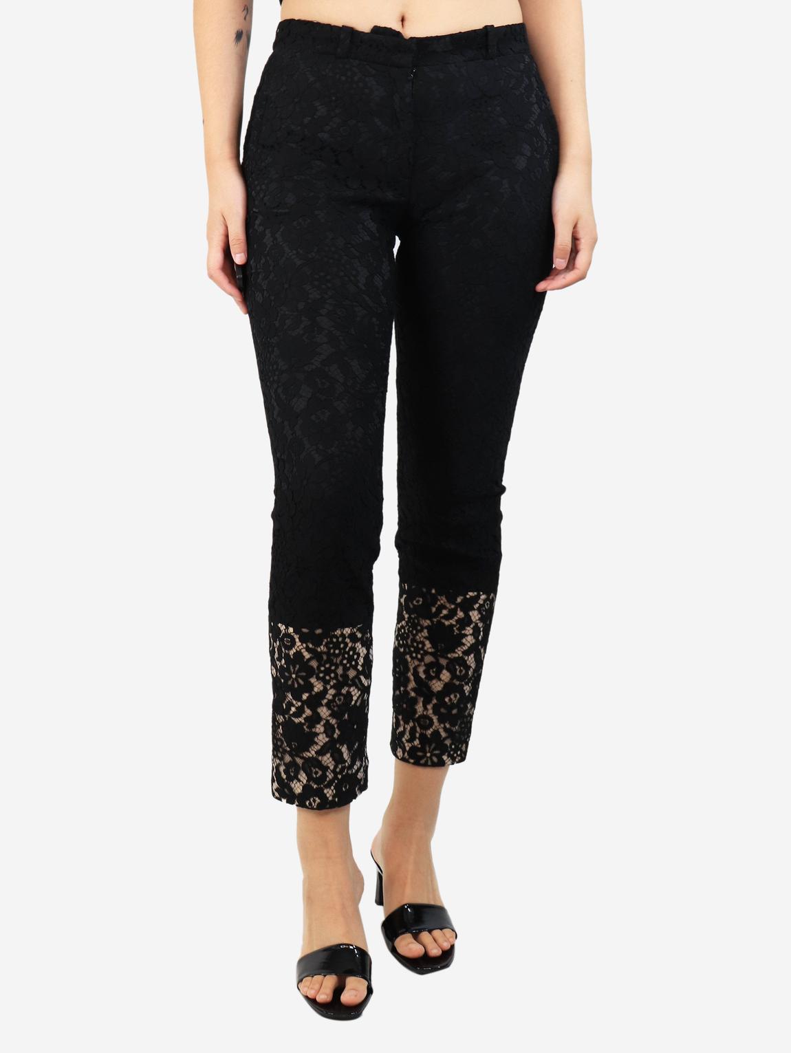 Black lace trousers main product photo