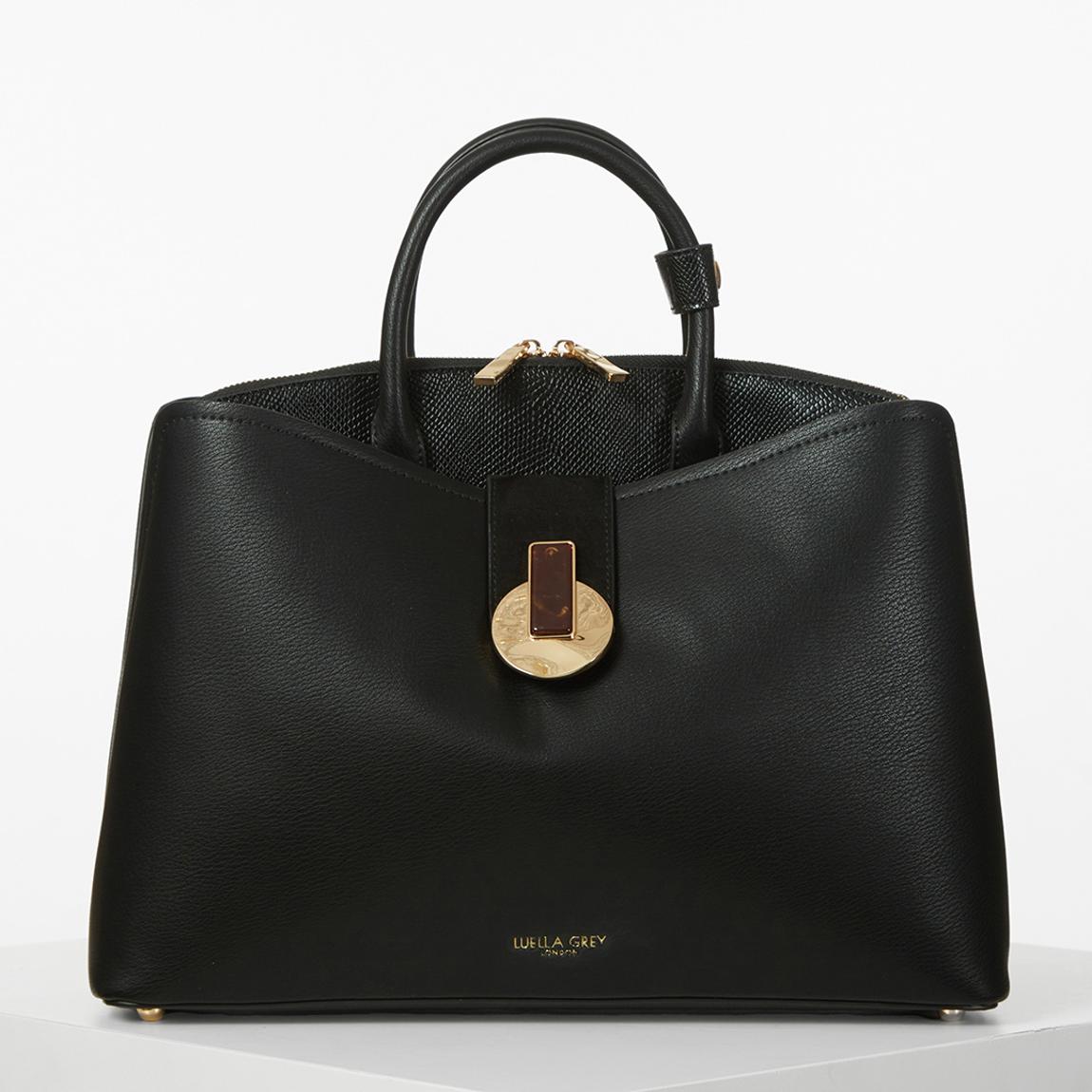 Black Annabella Laptop Tote Bag main product photo