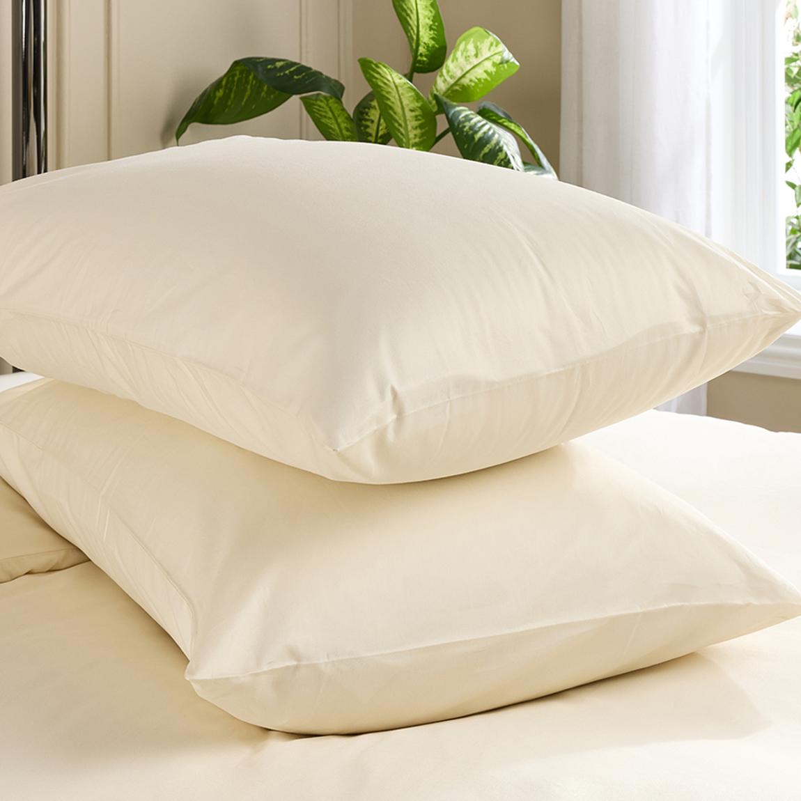 Hotel Pure Luxury 4 Star Oxford Pillowcase - Pair Cream main product photo