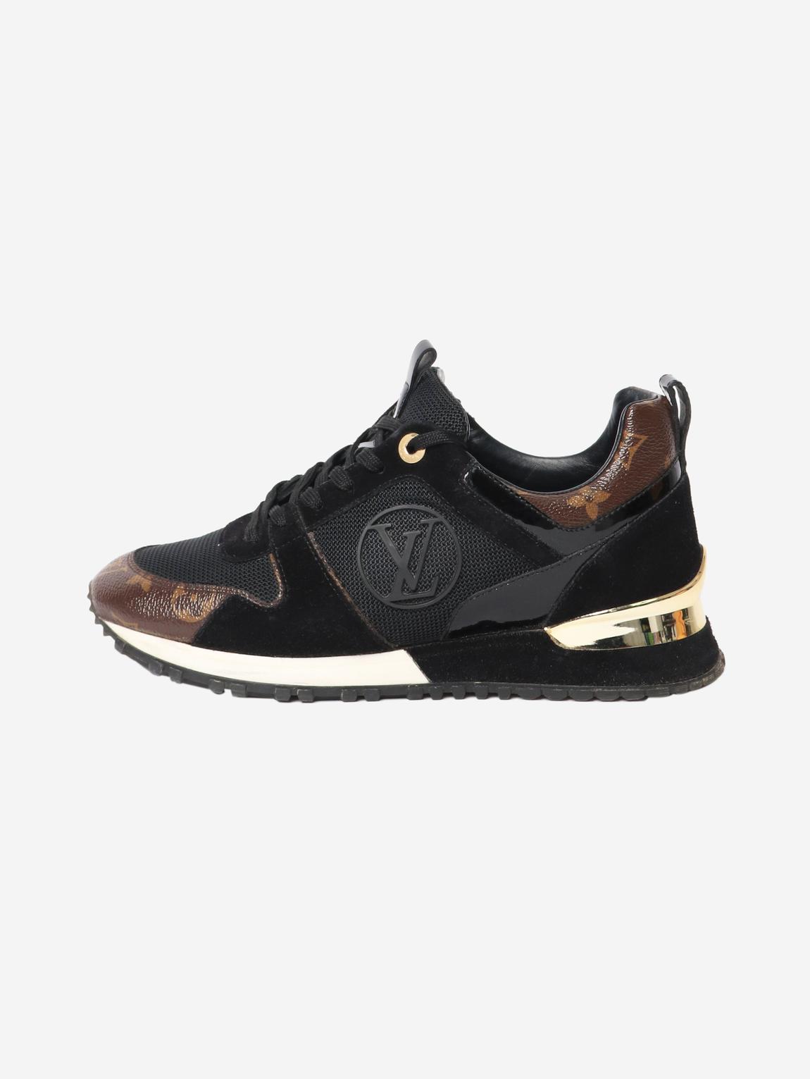 Brown monogram trainers main product photo
