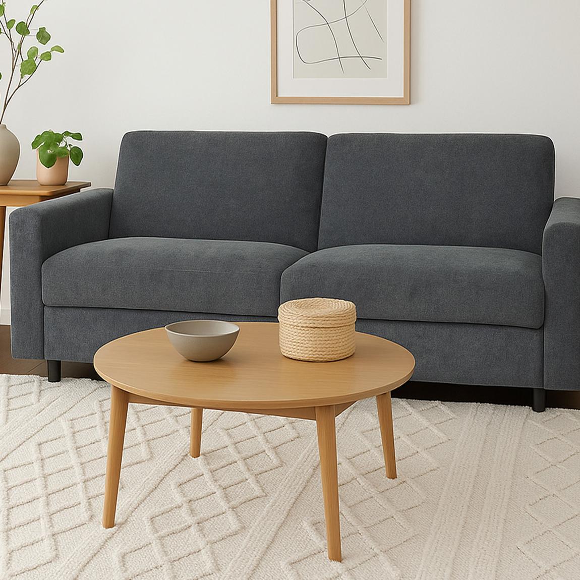 Vault Sofa Bed with Dual Storage, Charcoal main product photo