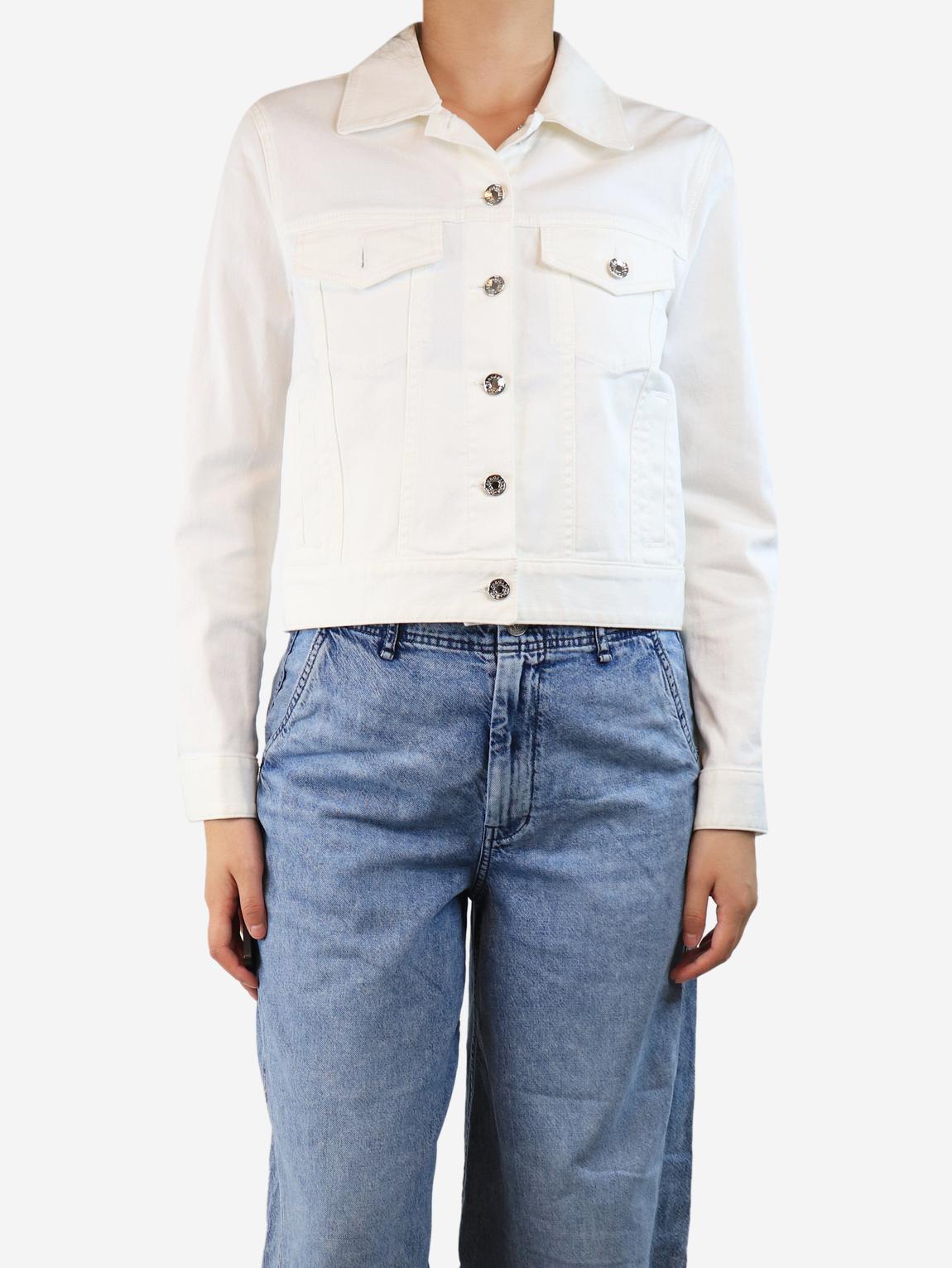 White denim jacket main product photo