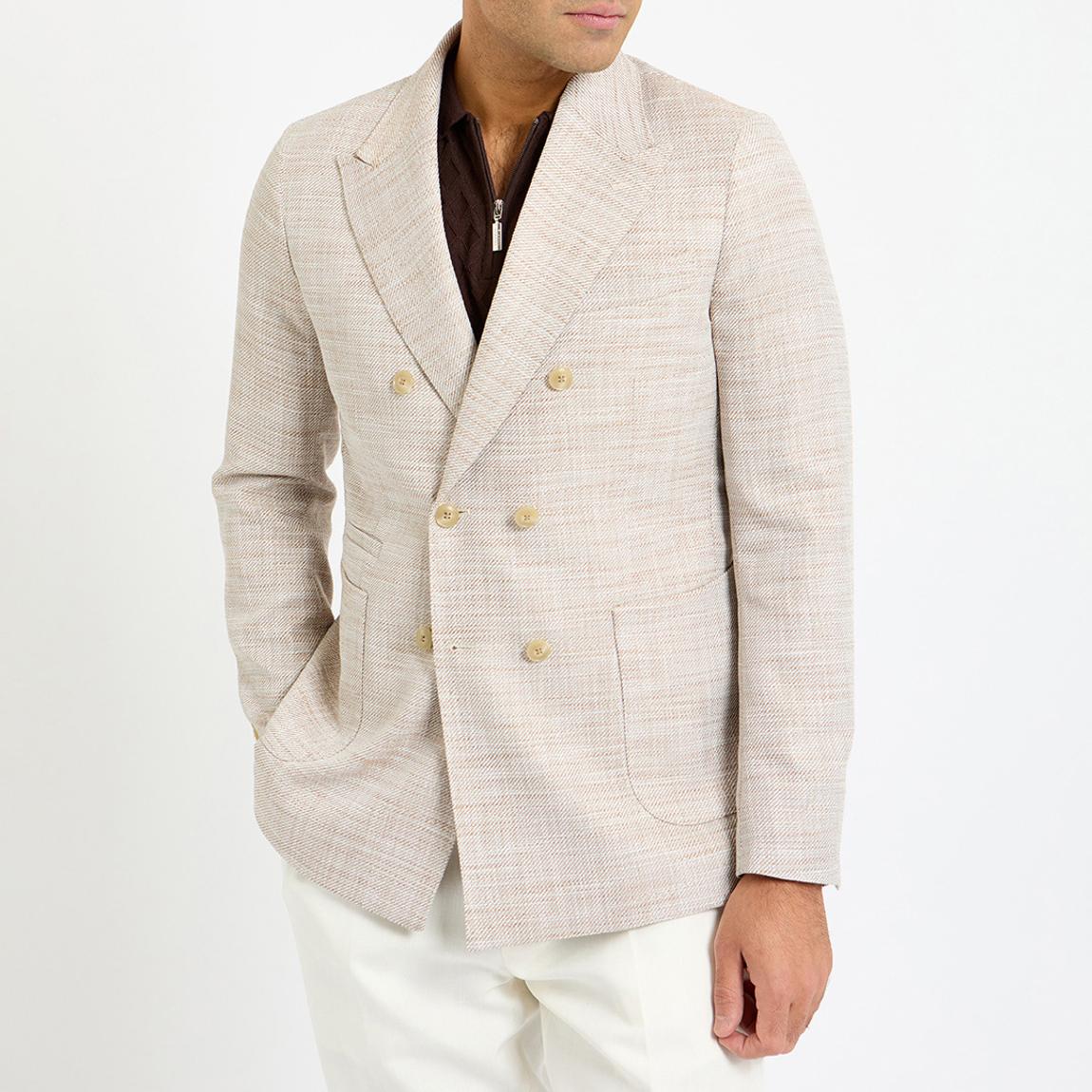 s*u様 デレス　deres linen jacket SAND Gianni Feraud Sand Linen Blend Twill Lined Jacket - BrandAlley