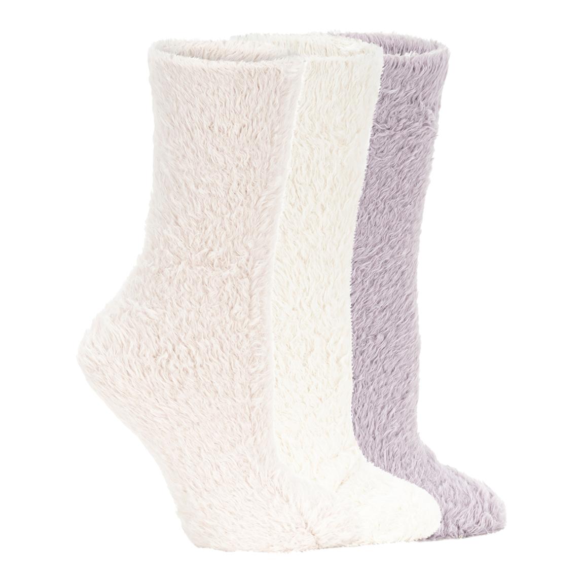3 Pack Womens Cozy Crew Socks main product photo