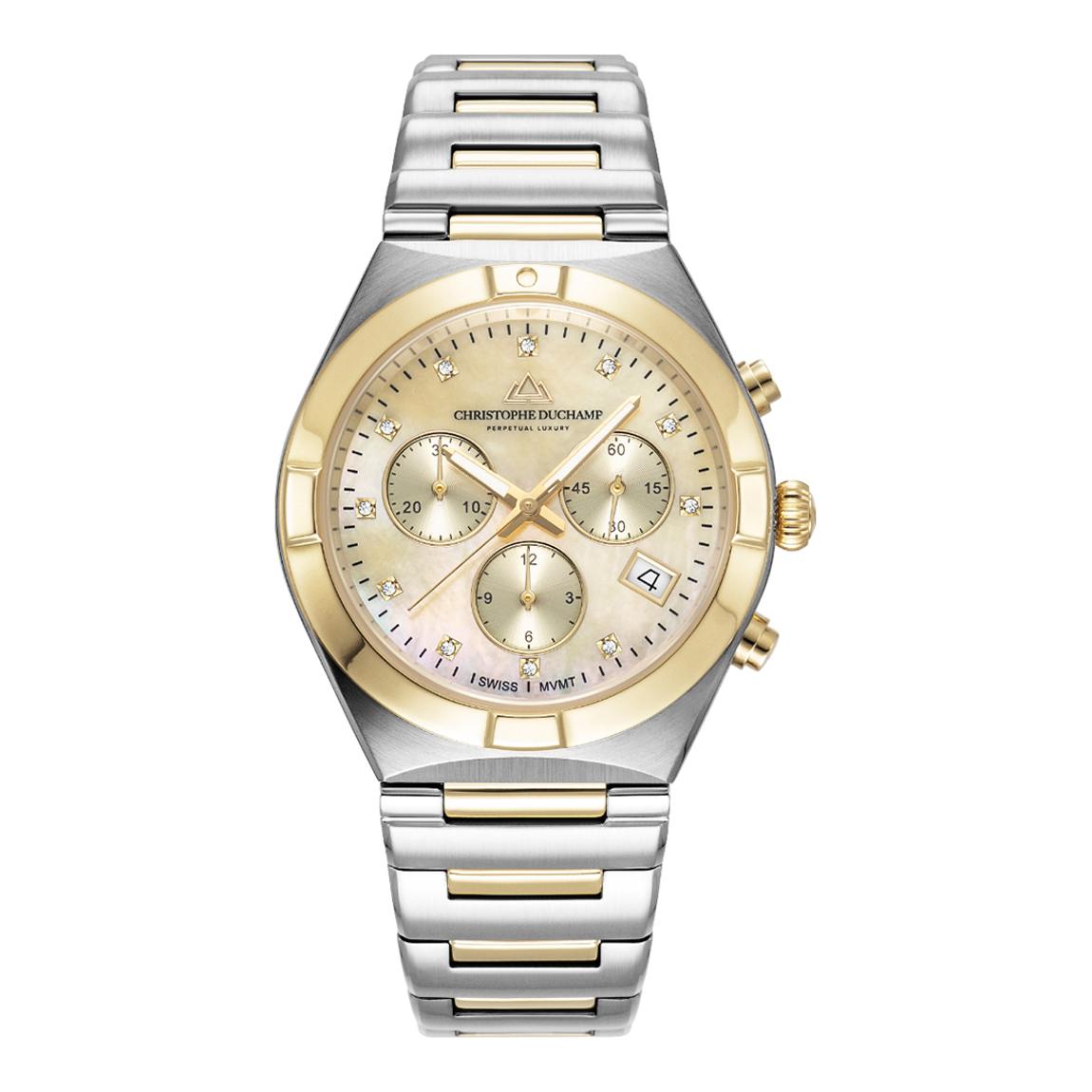 Women's Silver & Gold Champagne Dial D'Orsay Watch 38mm main product photo