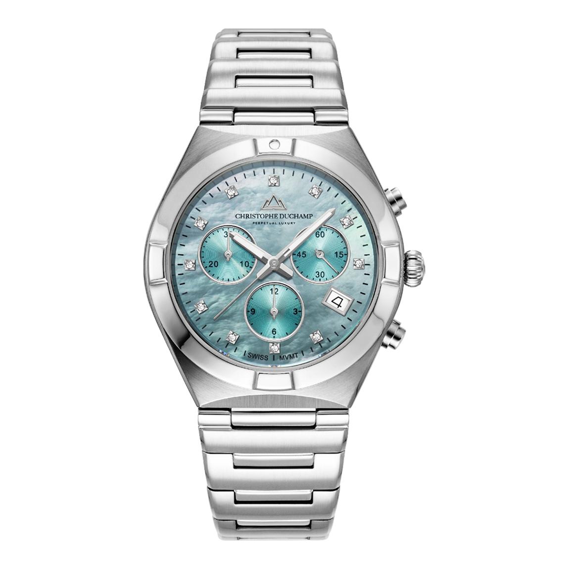 Women's Silver & Ice Blue Dial D'Orsay Watch 38mm main product photo