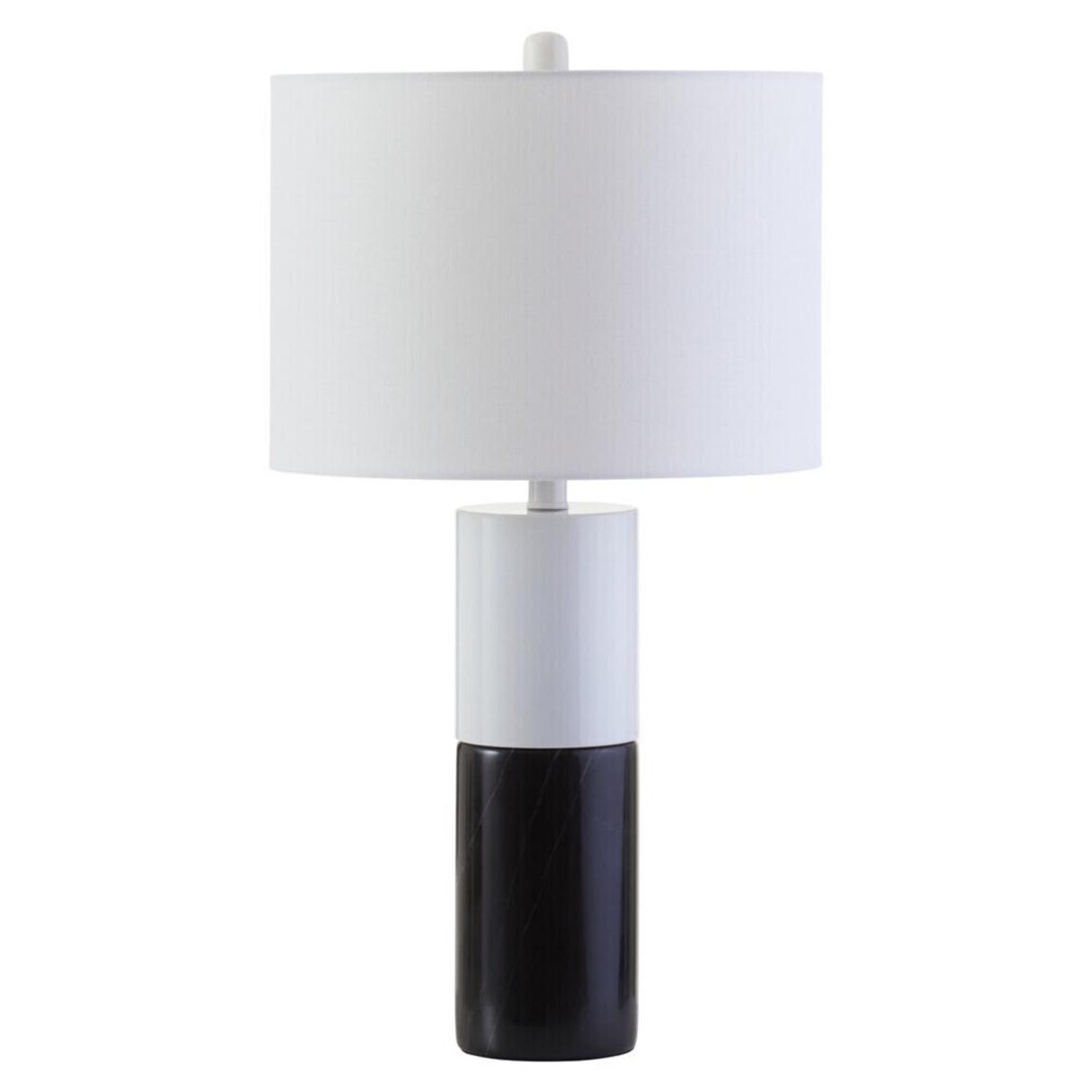 Eben Black and White Marble Table Lamp main product photo