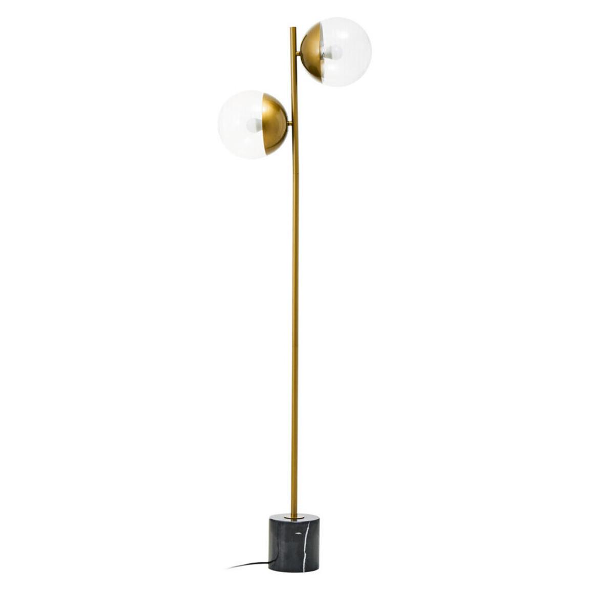 Revive 2 Bulb Gold Finish Metal Floor Lamp main product photo