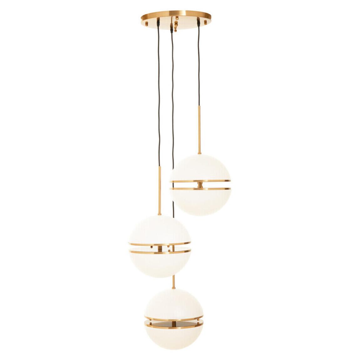 Abira Three Ball Brass Pendant Light main product photo