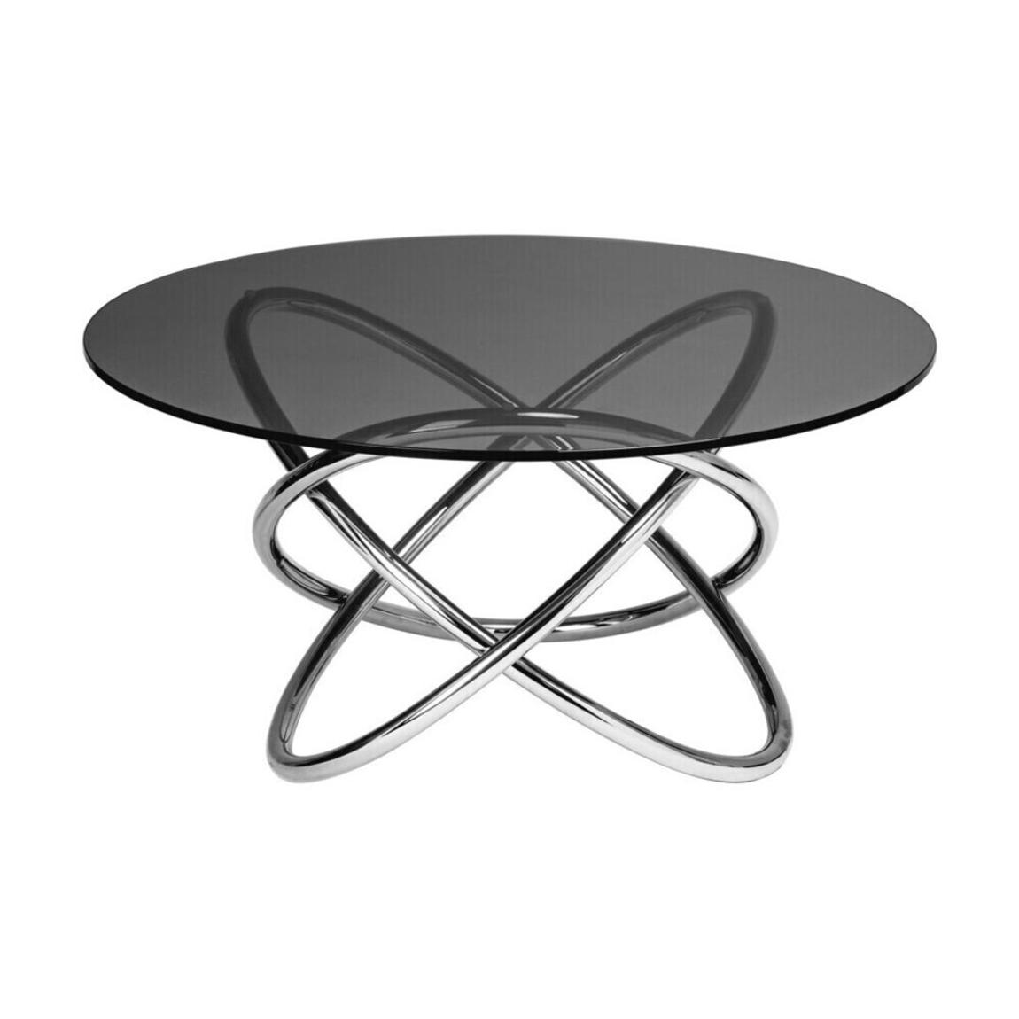 Cassy Smoked Glass Top Side Table main product photo