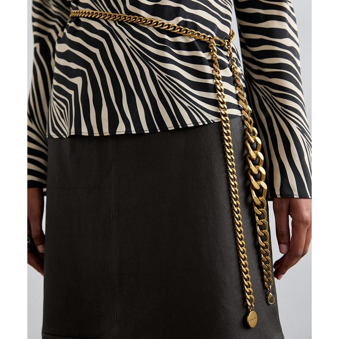 Gold Michael Kors Gradient Swag Chain Belt main product photo