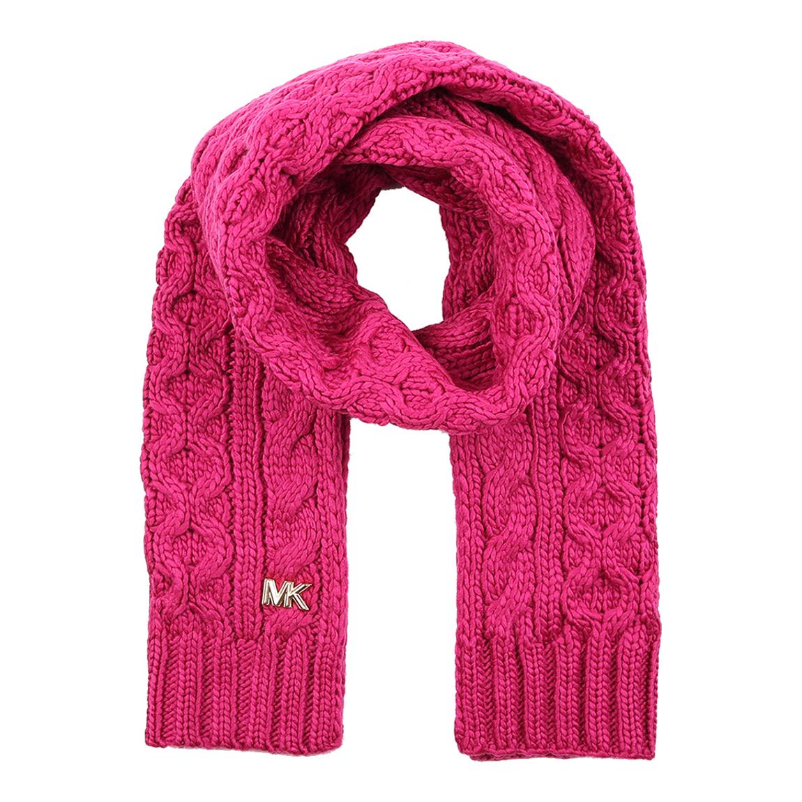 Pink Michael Kors Honeycomb Cable Scarf main product photo