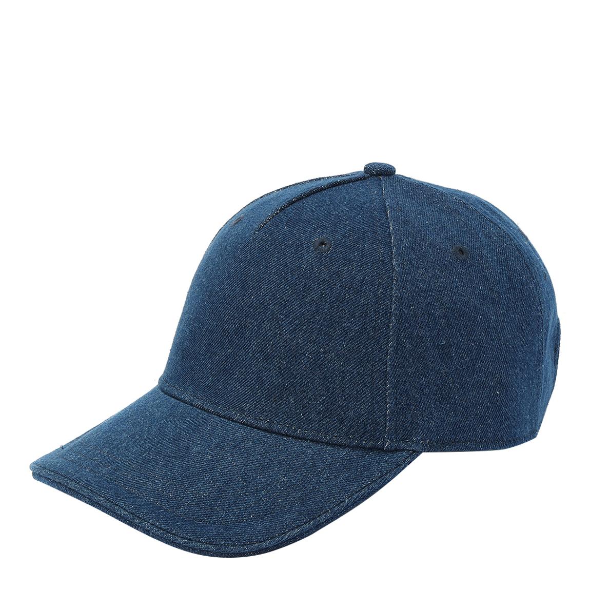 Blue Michael Kors Distressed Denim Baseball Cap main product photo