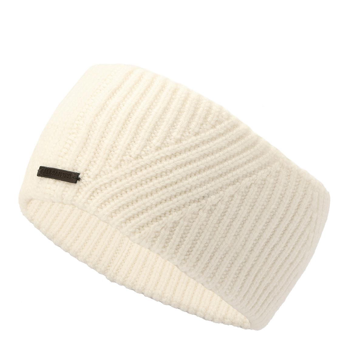 White All Saints Traveling Rib Headband main product photo