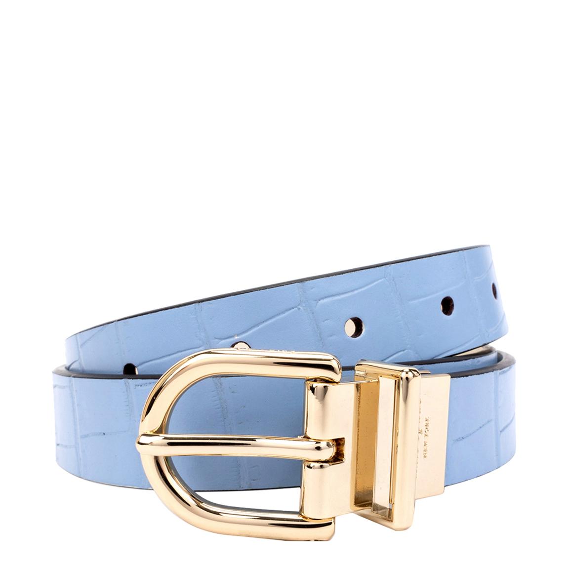 Blue Kate Spade Reversible Croco / Smooth Belt 25mm main product photo