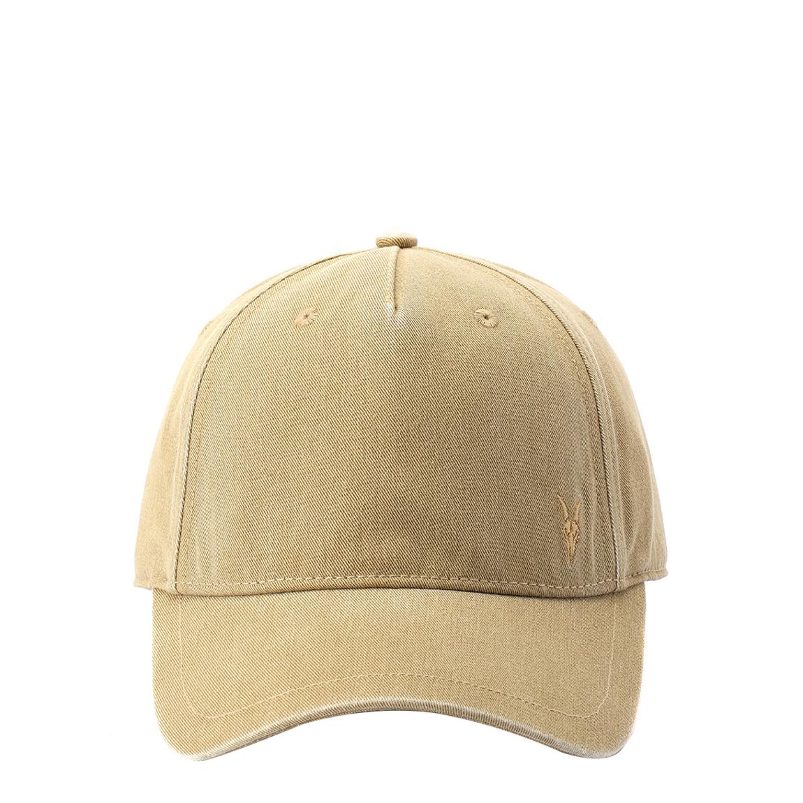 Brown All Saints Washed Ramskull Baseball Cap main product photo