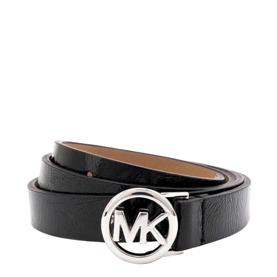 Black Michael Kors Logo Skinny Belt 18mm main product photo