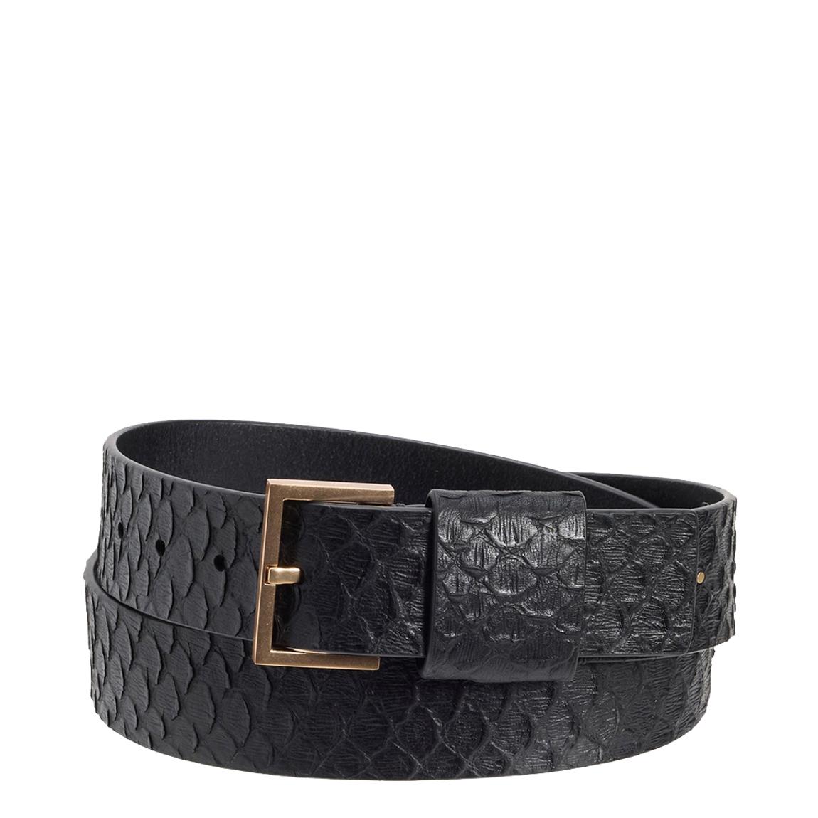 Black All Saints Snake Wide Keeper Belt 38mm main product photo