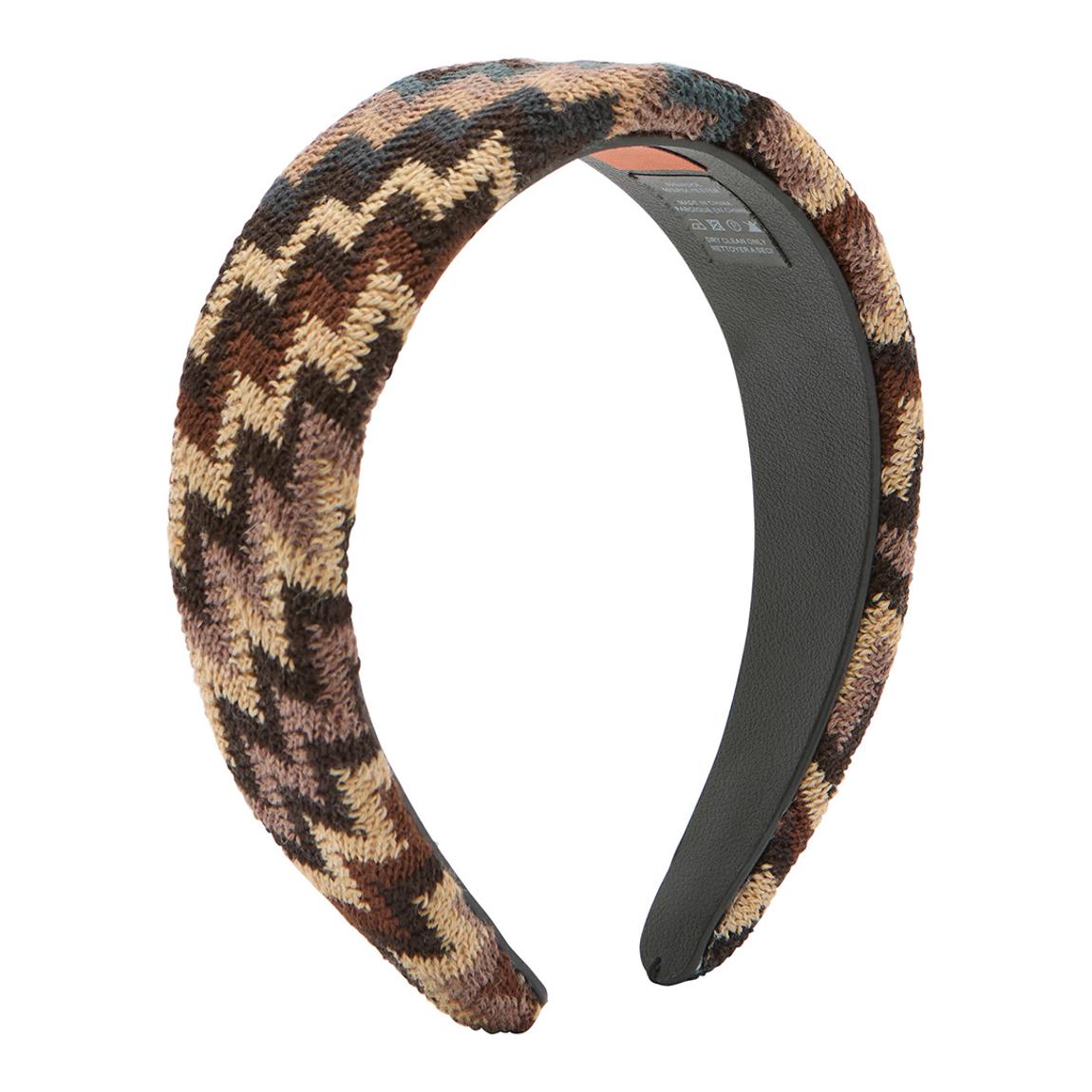 Brown & Beige Zig Zag Headband main product photo