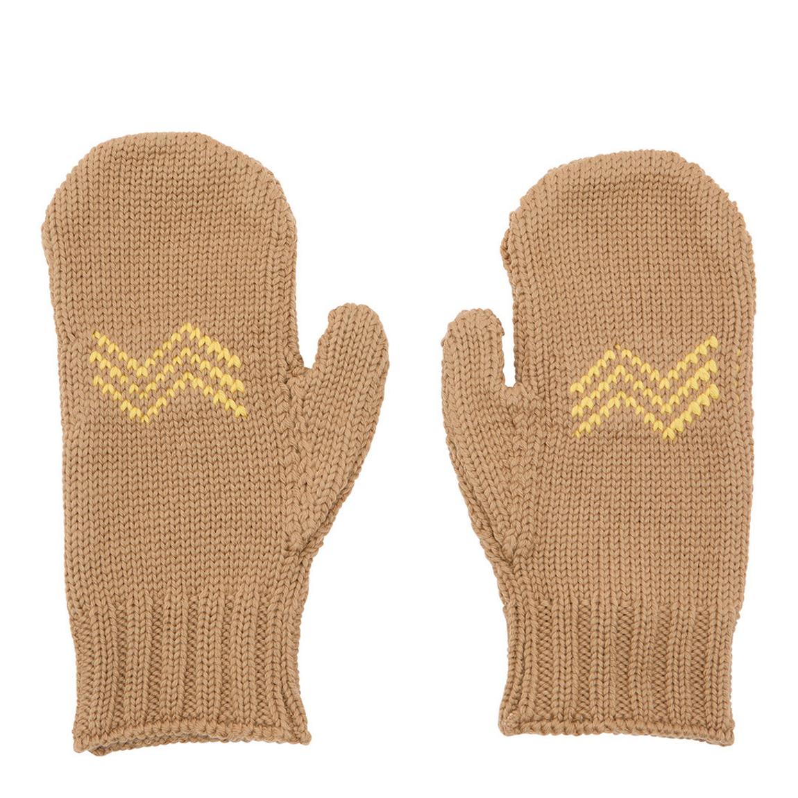 Beige Logo Mitton Gloves main product photo
