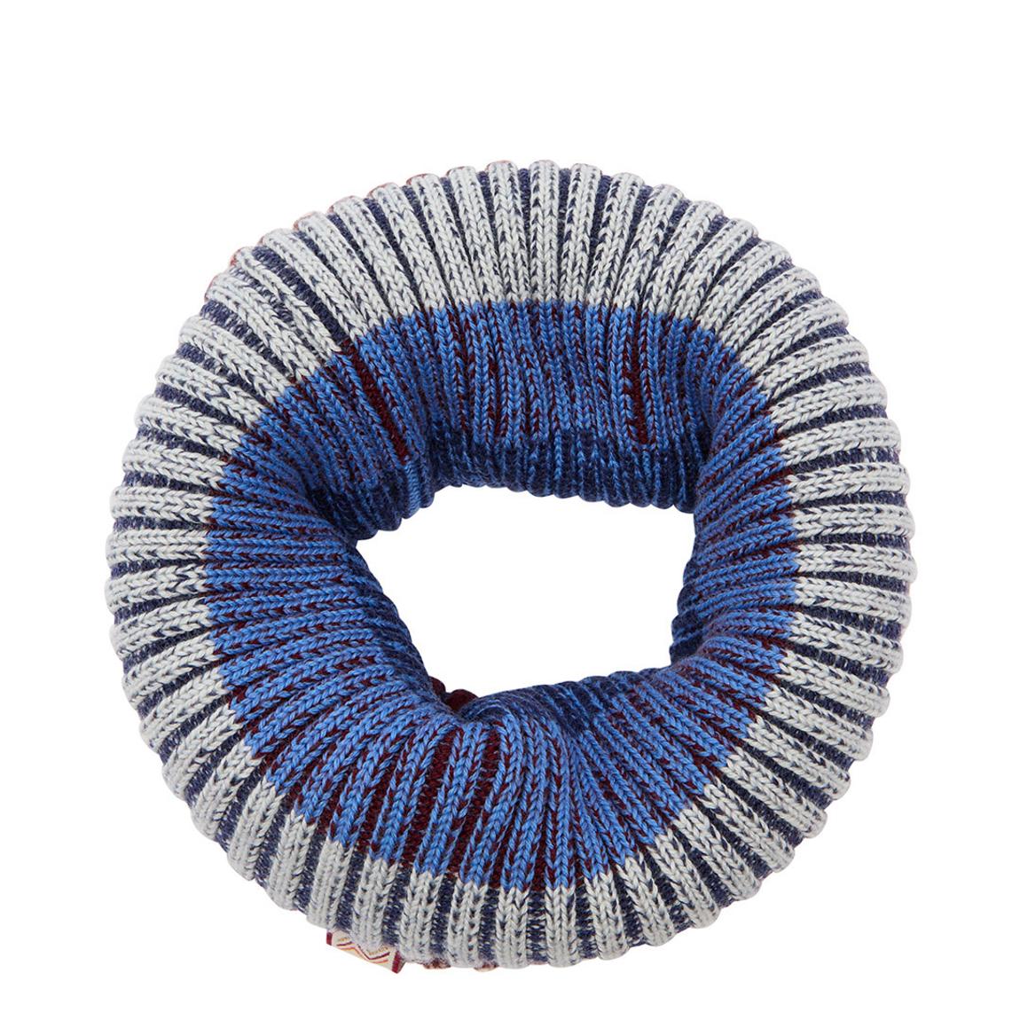 Blue & Brown Multi Stripe Snood main product photo