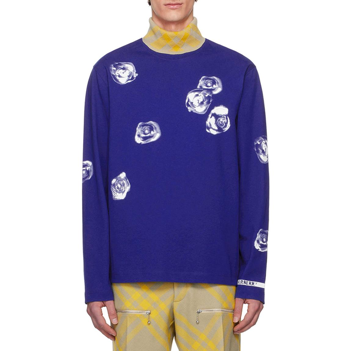 Blue Graphic Long Sleeve Top main product photo
