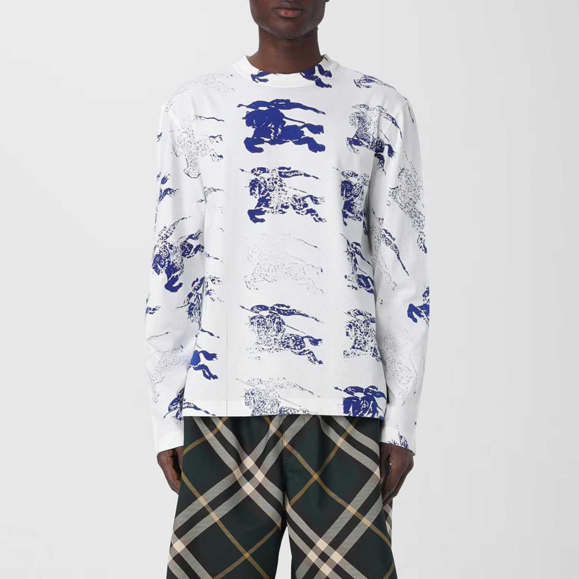 White/Blue Printed Sweatshirt main product photo