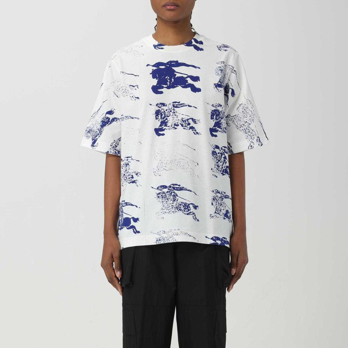 White/Blue Oversized T-shirt main product photo