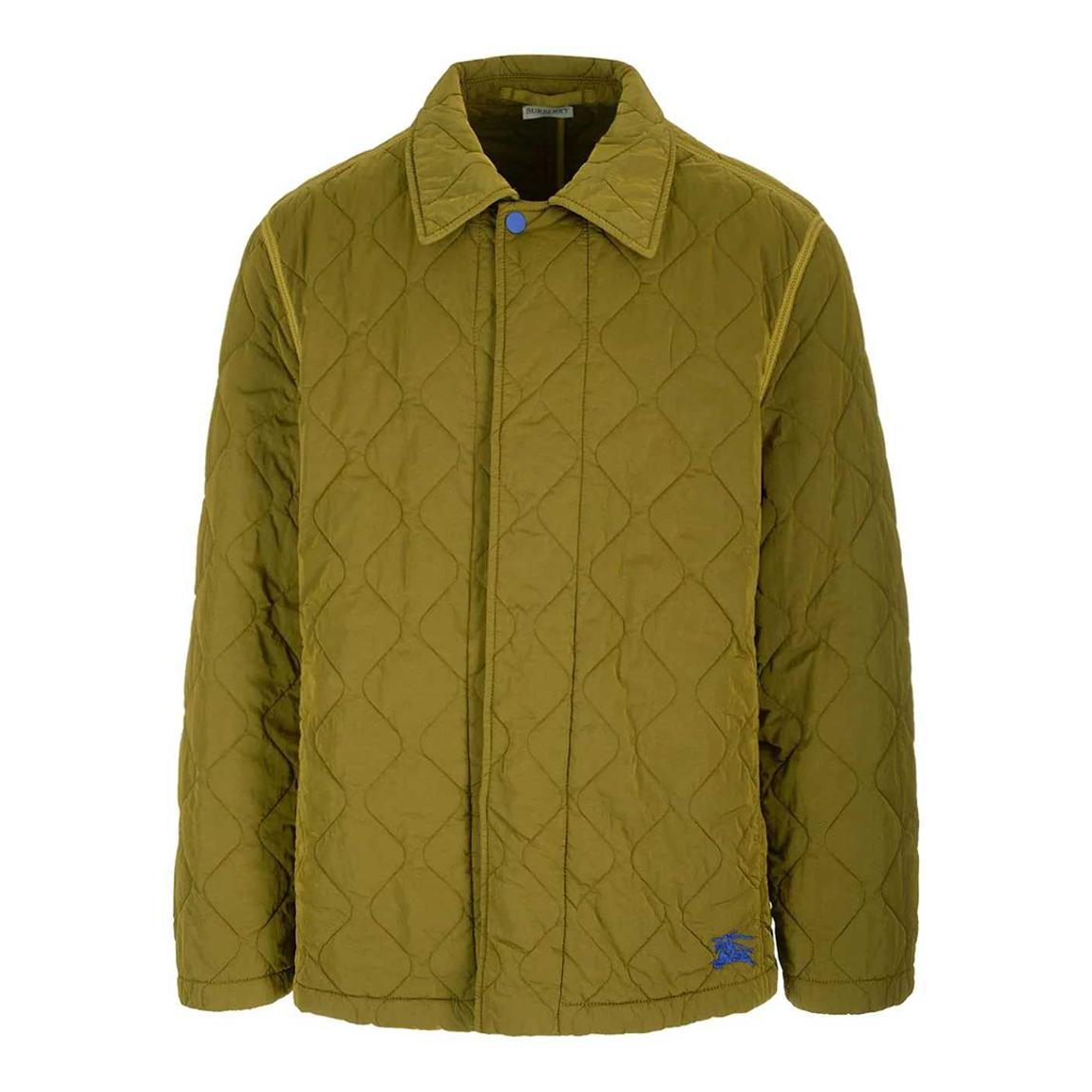 Green Velour Quilted Jacket main product photo