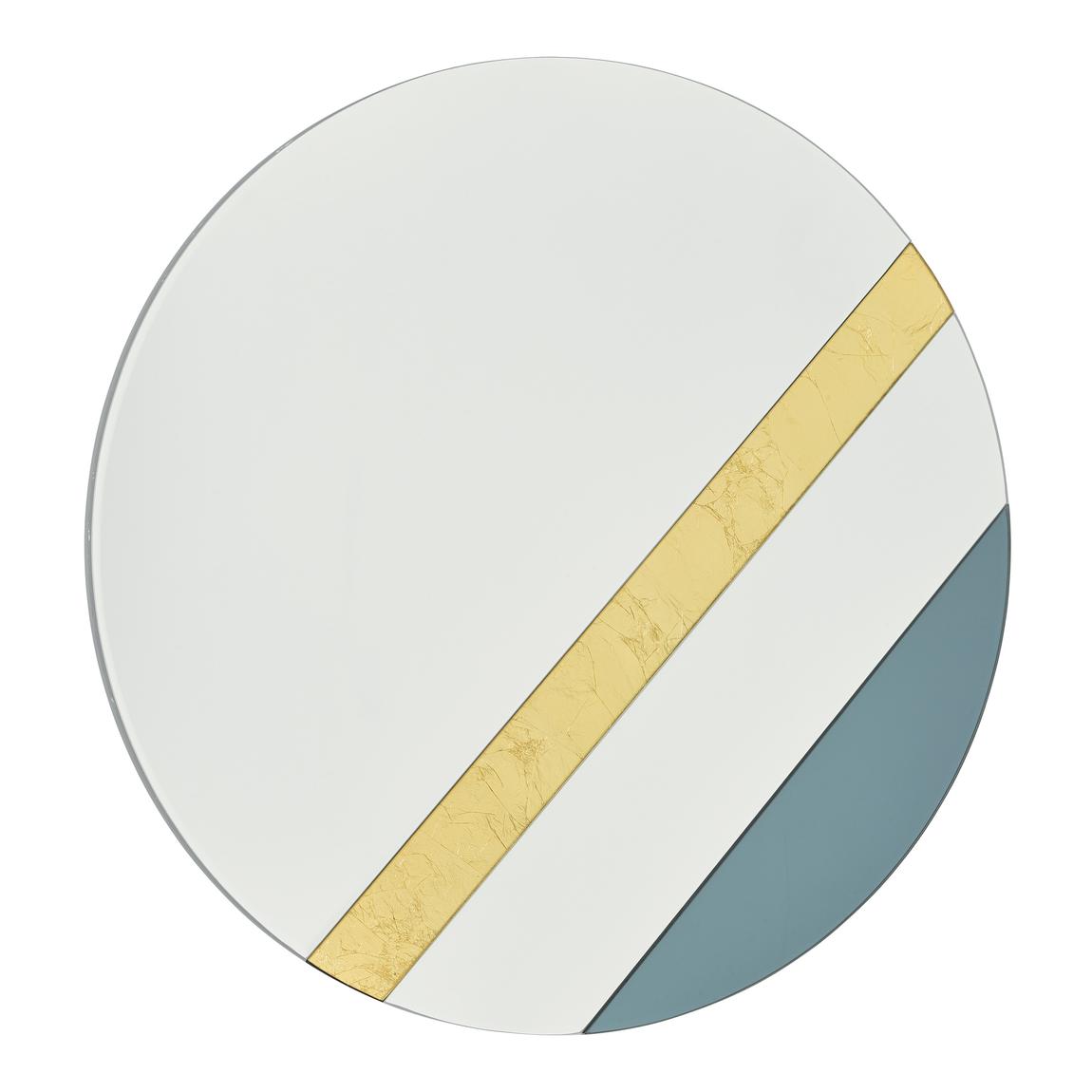 Jelena Round Mirror Smoked And Gold Leaf 60cm main product photo