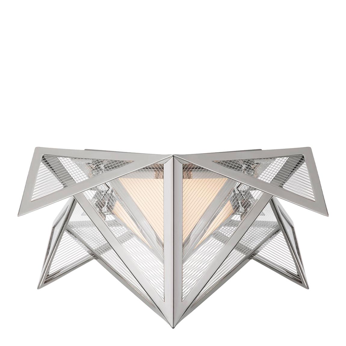 Ori Small Flush in Polished Nickel with Clear Lined Glass main product photo