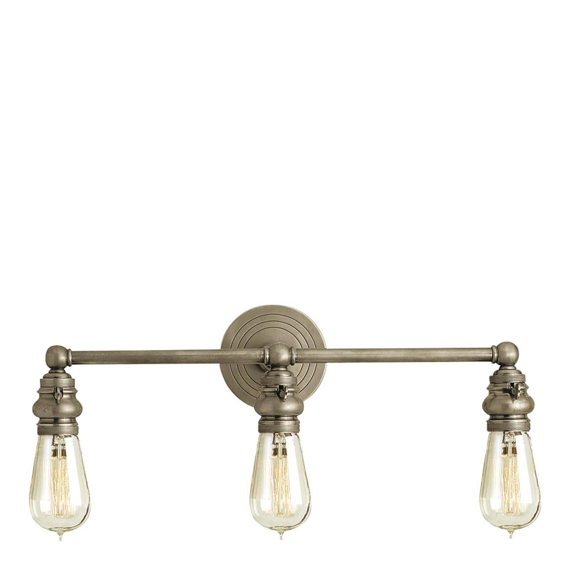 Boston Functional Triple Light in Antique Nickel main product photo