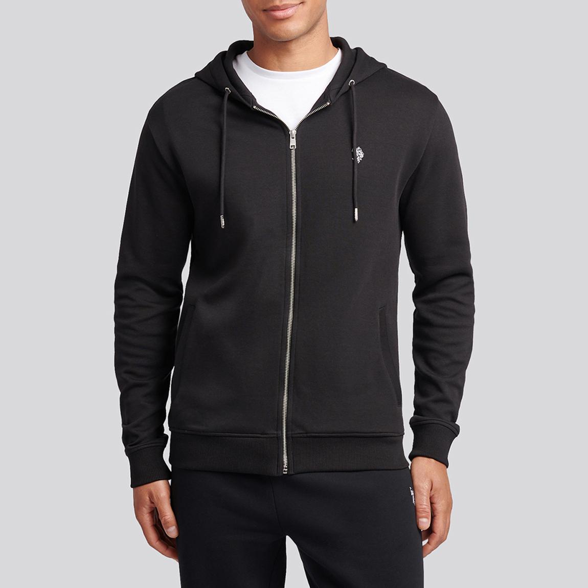 White Interlock Zip Hoodie main product photo