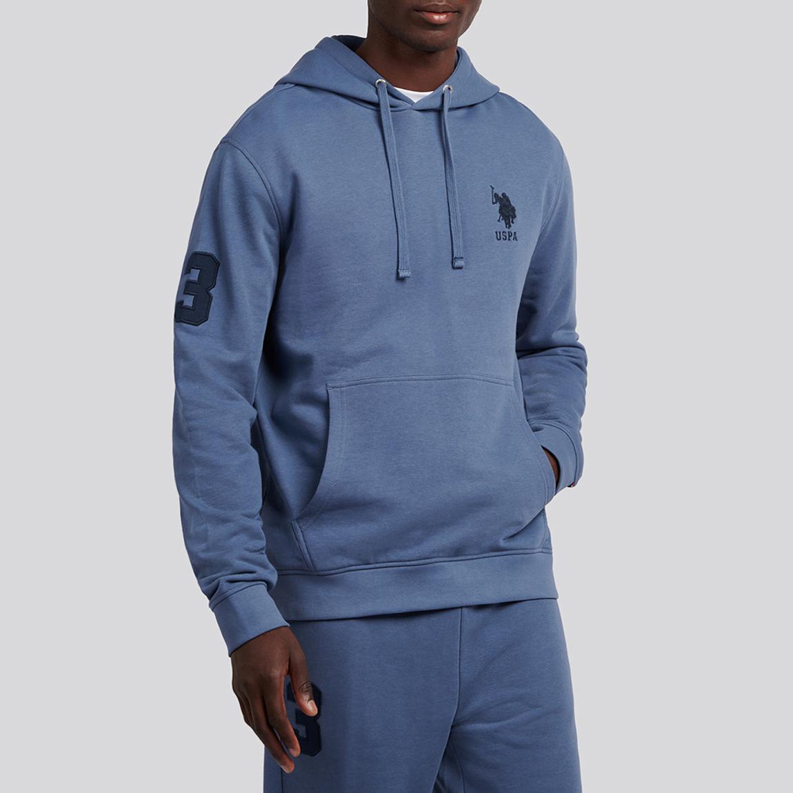 Blue Player 3 Embroidered Cotton Hoodie main product photo