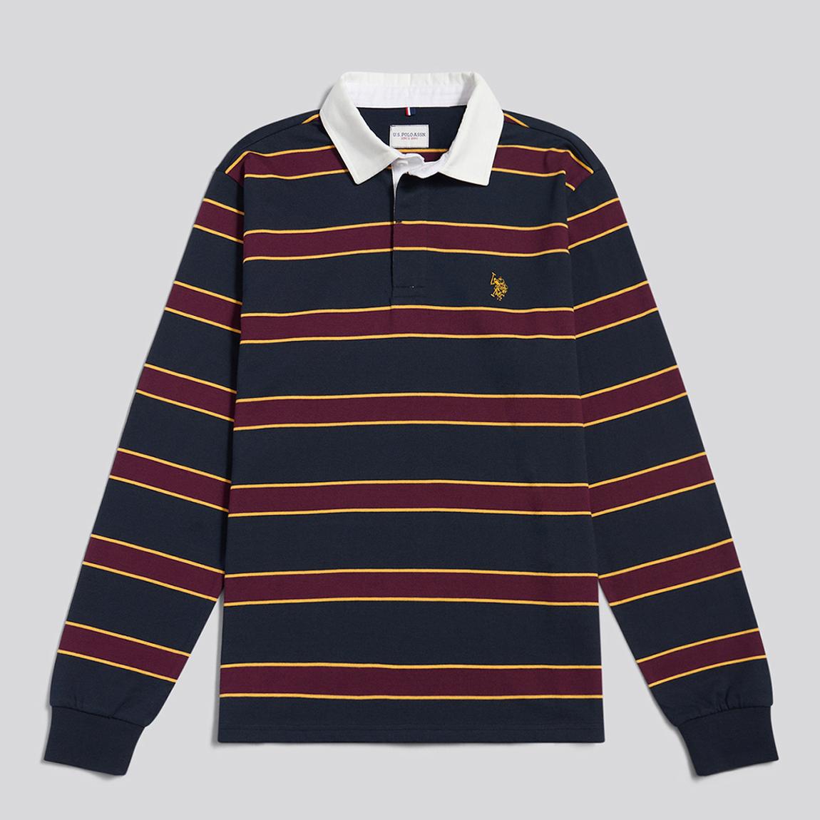 Navy Stripe Cotton Rugby Shirt main product photo