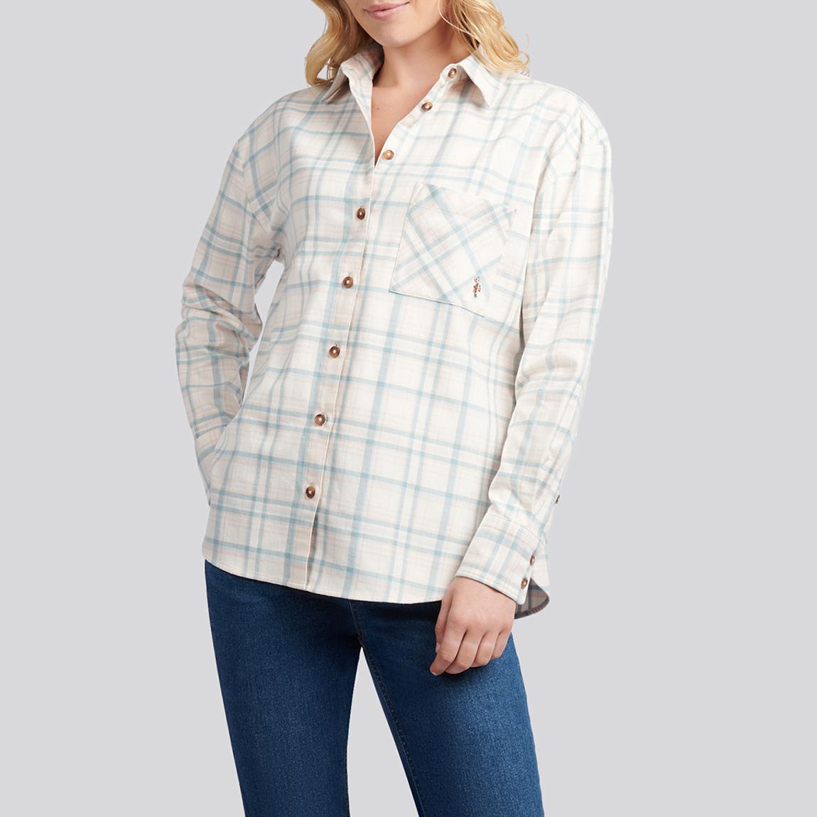 Natural Herringbone Check Pocketed Cotton Shirt main product photo