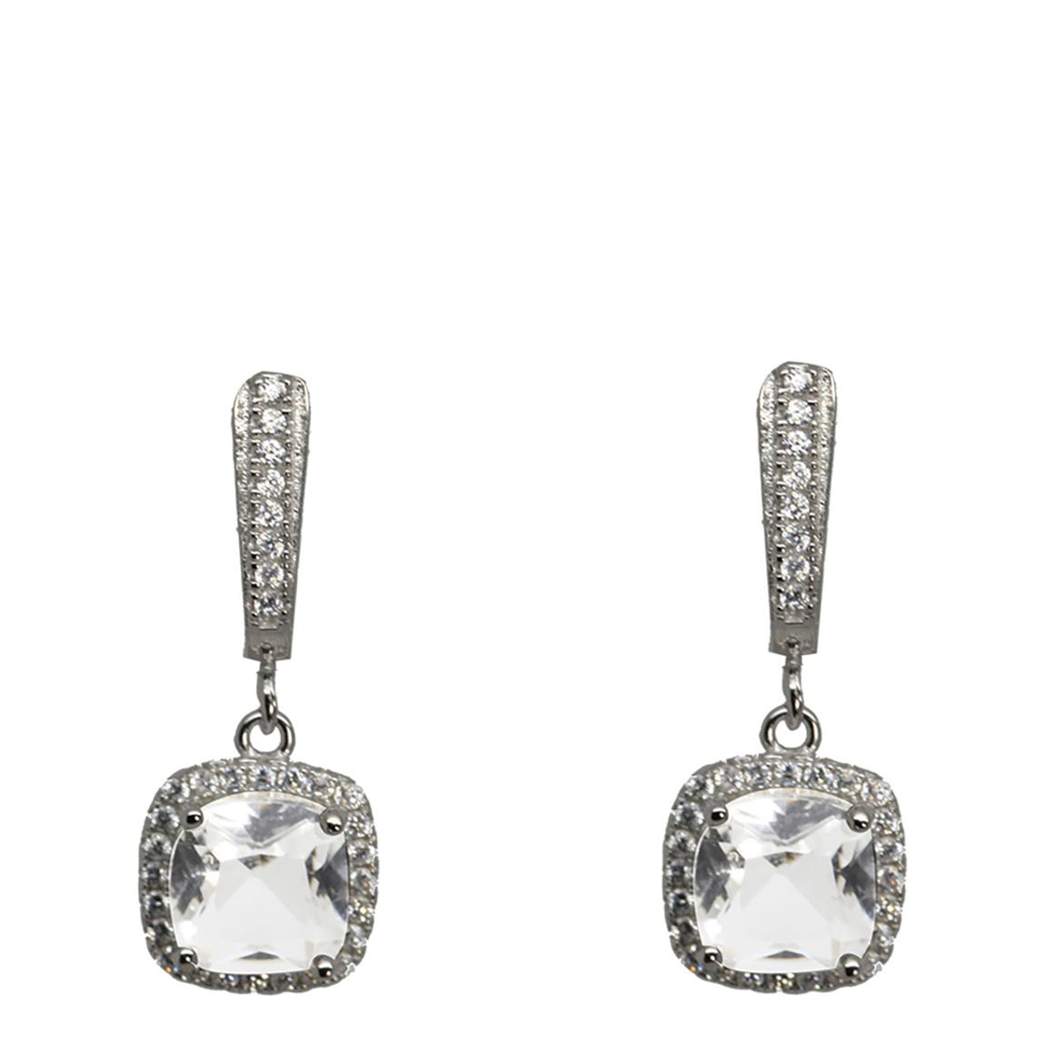 Clear Cubic Zirconia Square Earring main product photo