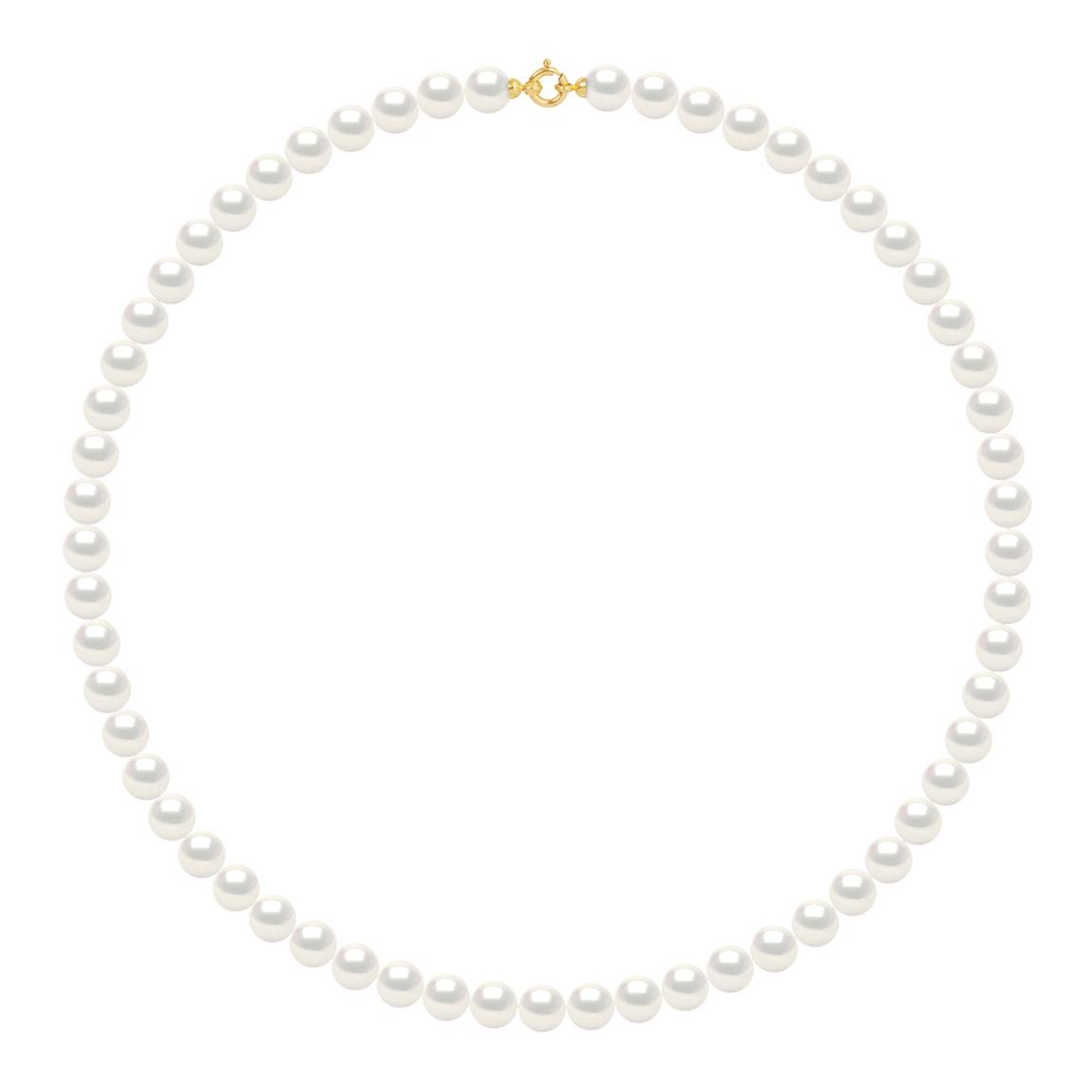 Natural White Round Pearls 9-10 mm Necklace main product photo